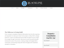 Tablet Screenshot of blacklinerenovations.com